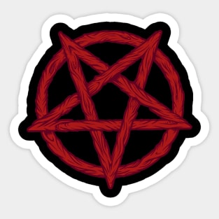 Flesh Pentagram Sticker